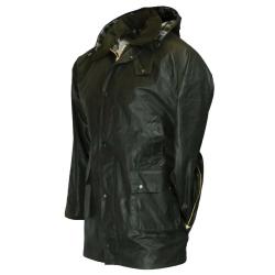 Veste Walker and Hawkes Poacher Vert Coton Cir&eacute; style anglais