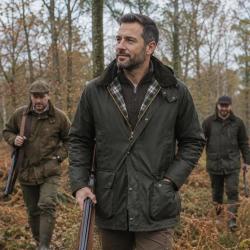 Veste Walker and Hawkes Poacher Vert Coton Cir&eacute; style anglais