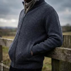 Blouson Cicero gris 70 acrylique 30 laine Gris