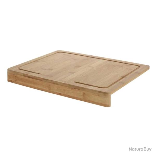 Planche � D�couper en Bambou Naturel avec Rebord Antiglisse 45 cm