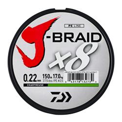 Tresse X8 Chartreuse Daiwa 8 brins ultra-r&eacute;sistante carnassiers 10/100