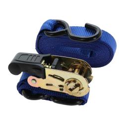 Sangle d'Arrimage &agrave; Cliquet Bleu Corail 5 m 350 daN