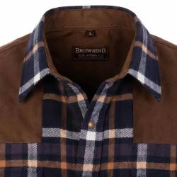 Chemise Browning Francis Bleu Coton Chasse Classique