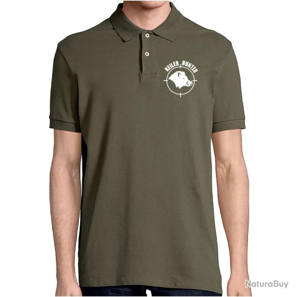 Polo Keiler Hunter kaki logo 1