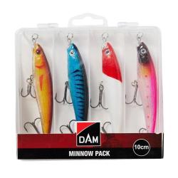 Pack 4 leurres coulants DAM carnassiers p&ecirc;che profondeur 8cm 8g