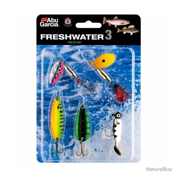 Pack 4 leurres Abu Garcia N�3 eau douce carnassiers rivi�re lac