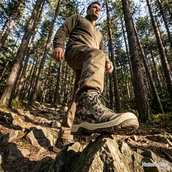 Chaussures s�curit� Desert montantes camo norme S3