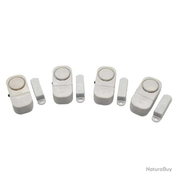 4 alarmes portes et fen�tres - D�tecteur s�curit� maison