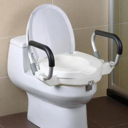 R&eacute;hausseur WC 40x43cm poign&eacute;es + abattant inclus