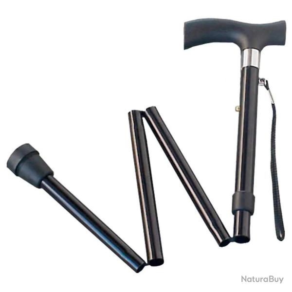 Canne pliante r�glable 82-92cm avec sacoche - Charge 90kg