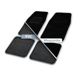Lot 4 Tapis PVC/Moquette Imperm&eacute;ables Bi-mati&egrave;re