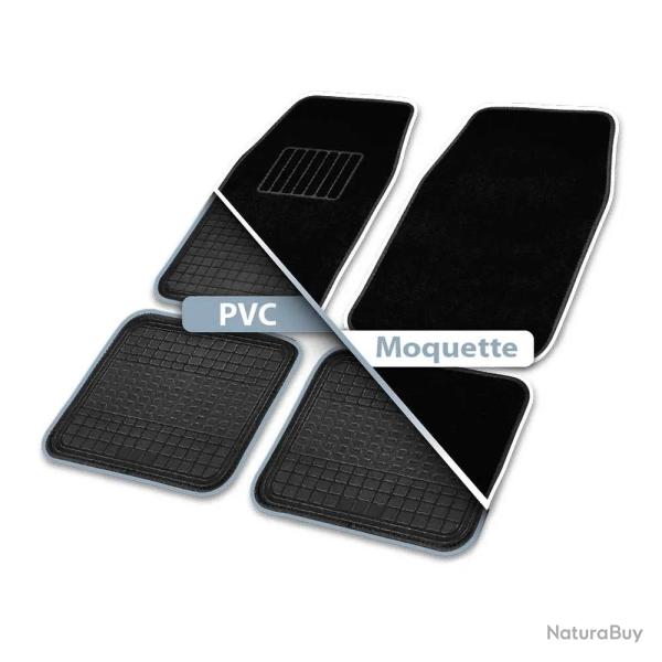 Lot 4 Tapis PVC/Moquette Imperm�ables Bi-mati�re