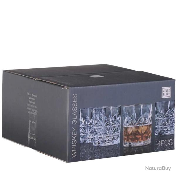 4 Verres Transparents 230ml - 228g Chacun
