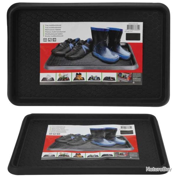 Tapis flexible polyvalent 60x40cm noir chaussures maison voiture