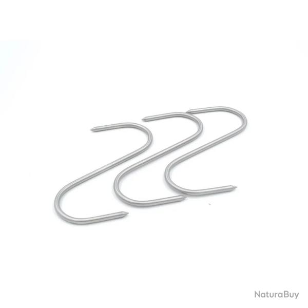 Lot de 12 Esses de boucher 12 cm Crochet  viandes