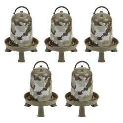 Lot de 5 Abreuvoirs camo &Oslash; 23 cm 22.5cm h 5 L