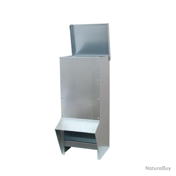 Mangeoire � tr�mie galvanis�e 15 kg 22 x 22 x 57 cm