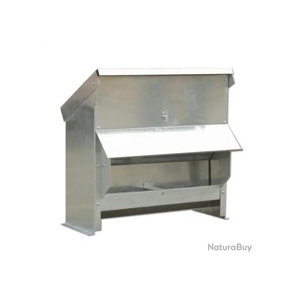 Mangeoire � tr�mie galvanis�e 20Kg 54 x 27 x 51 cm