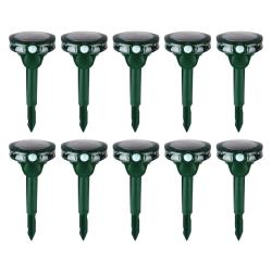 Lot de 10 Anti-nuisibles &agrave; ultrasons solaires