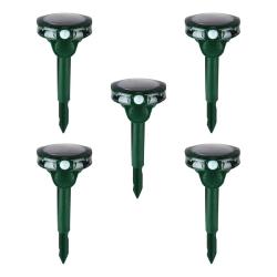 Lot de 5 Anti-nuisibles &agrave; ultrasons solaires