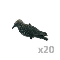 Lot de 20 Appelants &eacute;tourneau en plastique r&eacute;aliste