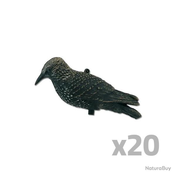 Lot de 20 Appelants tourneau en plastique raliste