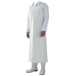 Tablier de boucher blanc 115 x 90 cm 100% polyuréthane