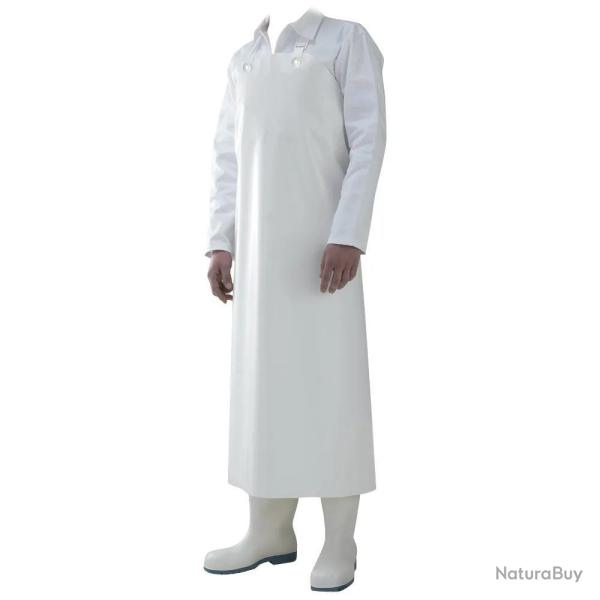 Tablier de boucher blanc 115 x 90 cm 100% polyur�thane