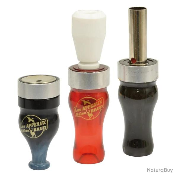 Pack 3 Appeaux Helen Baud Gibier d'Eau Colvert sarcelle mle siffleur mle