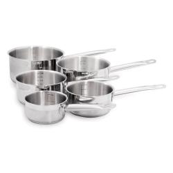 Casserole acier inoxydable / 5 tailles 12 &agrave; 20 cm