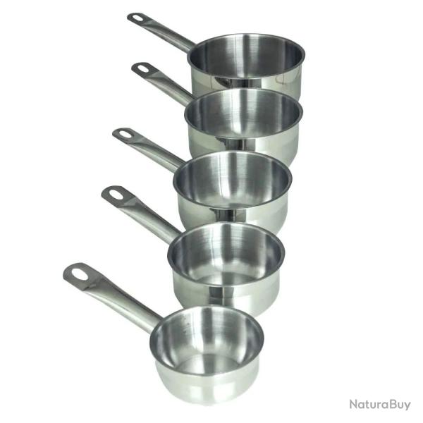 Casserole acier inoxydable / 5 tailles 12 � 20 cm