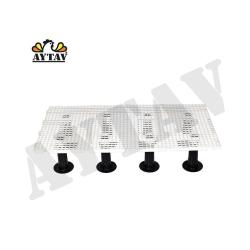 4 caillebotis 50cm x 1m maille 20x20mm