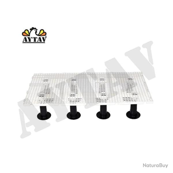 4 caillebotis 50cm x 1m maille 20x20mm