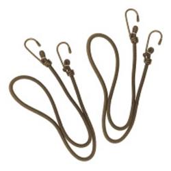 Sandows Exp&eacute;dition 6 mm 75 cm lot de 2 &eacute;lastiques poly&eacute;thyl&egrave;ne crochets acier