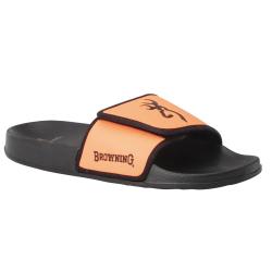 Sandales claquettes Browning Buckmark noir orange &agrave; 47