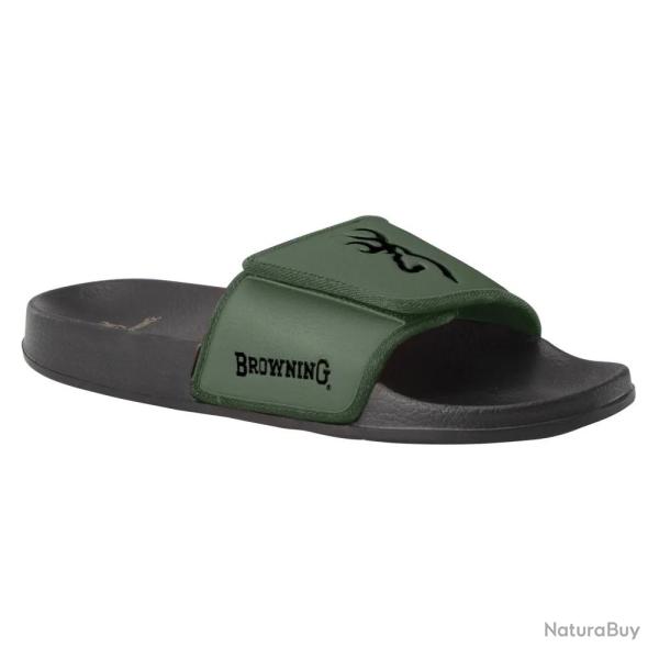 Sandales claquettes Browning Buckmark vertes 41  47 41