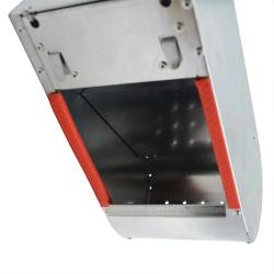 Mangeoire tr&eacute;mie acier galva 1 compartiment &agrave; l'unit&eacute; 25x12x11 cm