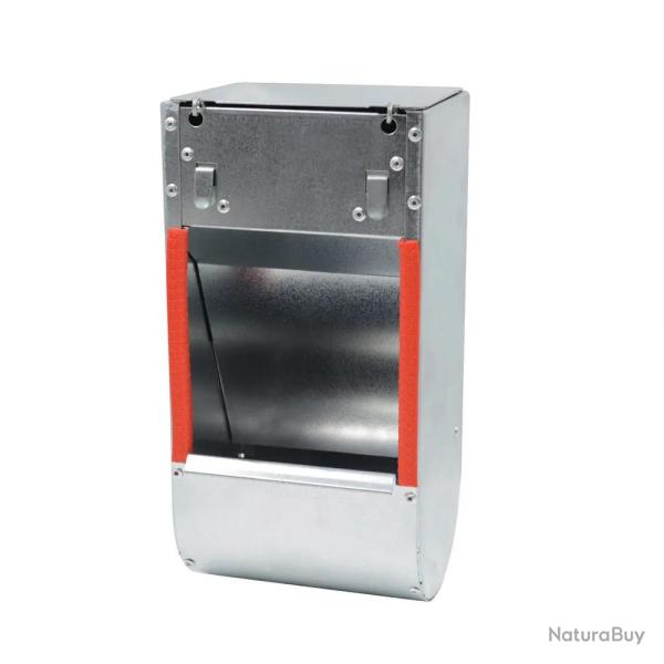 Mangeoire tr�mie acier galva 1 compartiment � l'unit� 25x12x11 cm