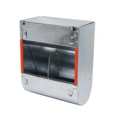 Lot de 10 Mangeoires lapins tr&eacute;mie 2 compartiments