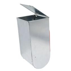 Lot de 10 Mangeoires tr&eacute;mie acier galva 1 compartiment