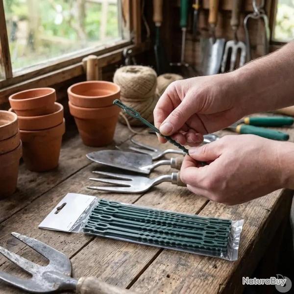 30 Attaches de Jardin Souples pour Plantes 23 cm