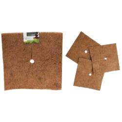 Lot de 3 Carr&eacute;s de paillage fibre coco 38 cm