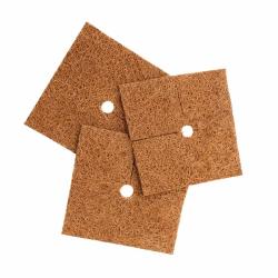 Lot de 3 Carr&eacute;s de paillage fibre coco 38 cm