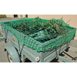 Filet Couvre-Remorque R&eacute;sistant avec Corde &Eacute;lastique et Crochets 160 x 300 cm