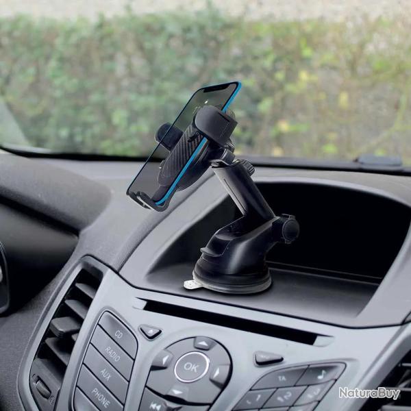 Support t�l�phone t�lescopique bras extensible rotation 360�