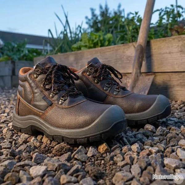 Chaussures de s�curit� montantes Kansas S3 cuir marron