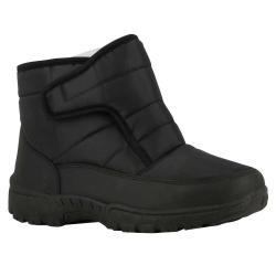 Bottines femme noires fourr&eacute;es &agrave; scratch du 36 au 41 37