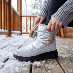Bottines femme fourr&eacute;es gris argent taille 36 &agrave; 41 40