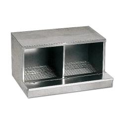 Nid pondoir en t&ocirc;le galvanis&eacute;e 2 cases