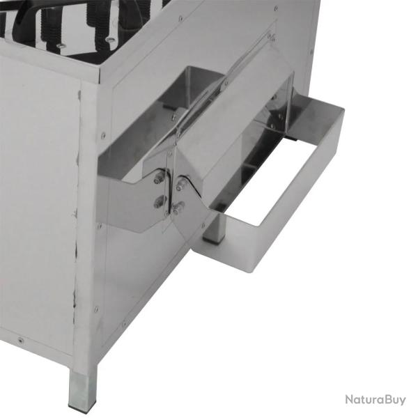 Plumeuse professionnelle Cylindra inox 144 doigts 0,75kW